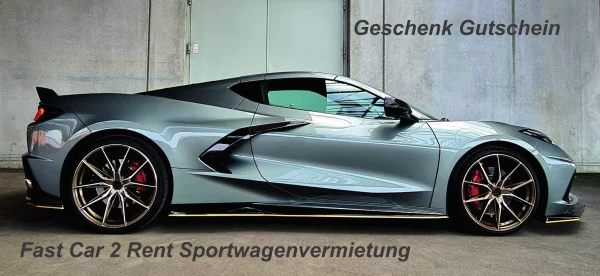 Gutschein CORVETTE C8 4 Stunden inkl. 100km